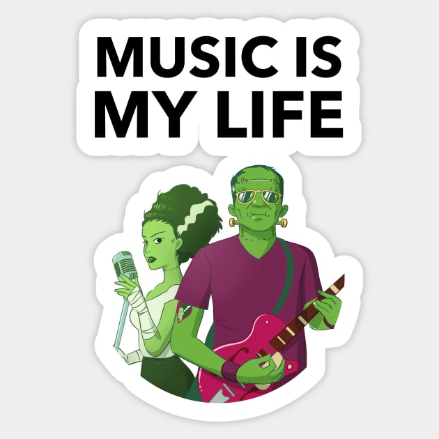 Music Is My Life Sticker by Jitesh Kundra